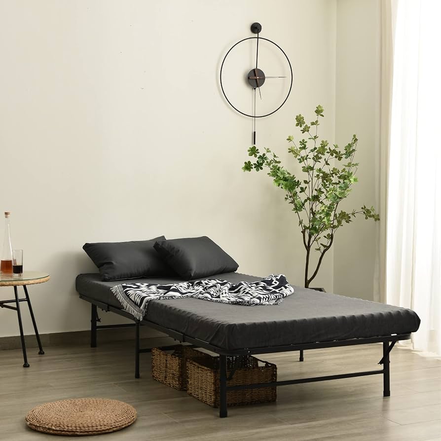 Amazon｜パイプベッド 折りたたみベッド シングル 組立簡単 収納