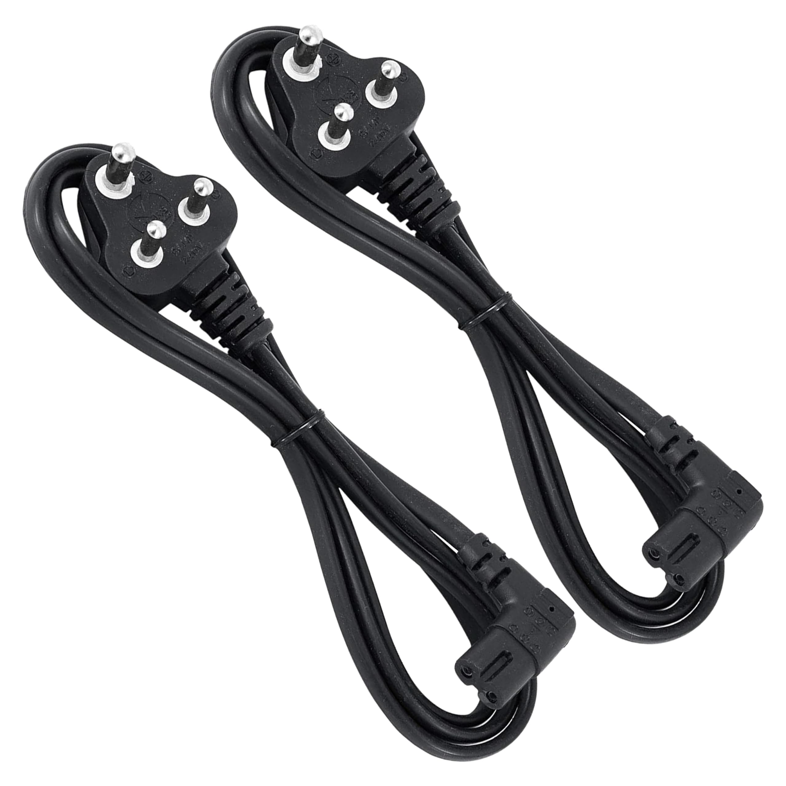 Sponsored Ad - Storite 2 Pack 1.5M 2 Pin 90° Power Cord Cable | Universal Replacement Charger Cable for Laptop Adapter, Camera, Printer, Speaker & Electronic Devices (Black)