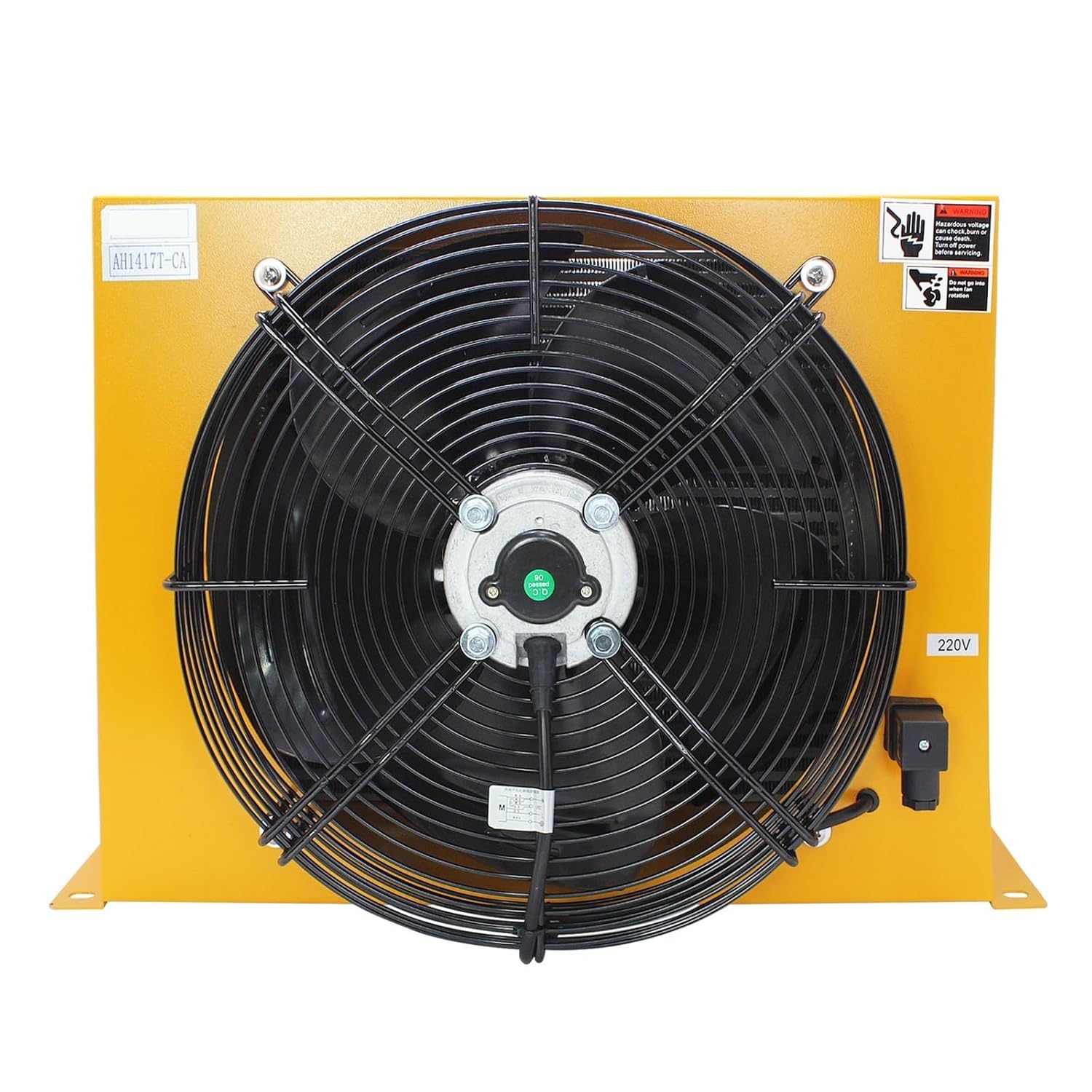 Hydraulic Oil Cooler Fan AH1417T-CA Plate Pin Heat Exchanger 150L/min Flow Hydraulics Radiator Efficient Shock Absorption(AC380V)