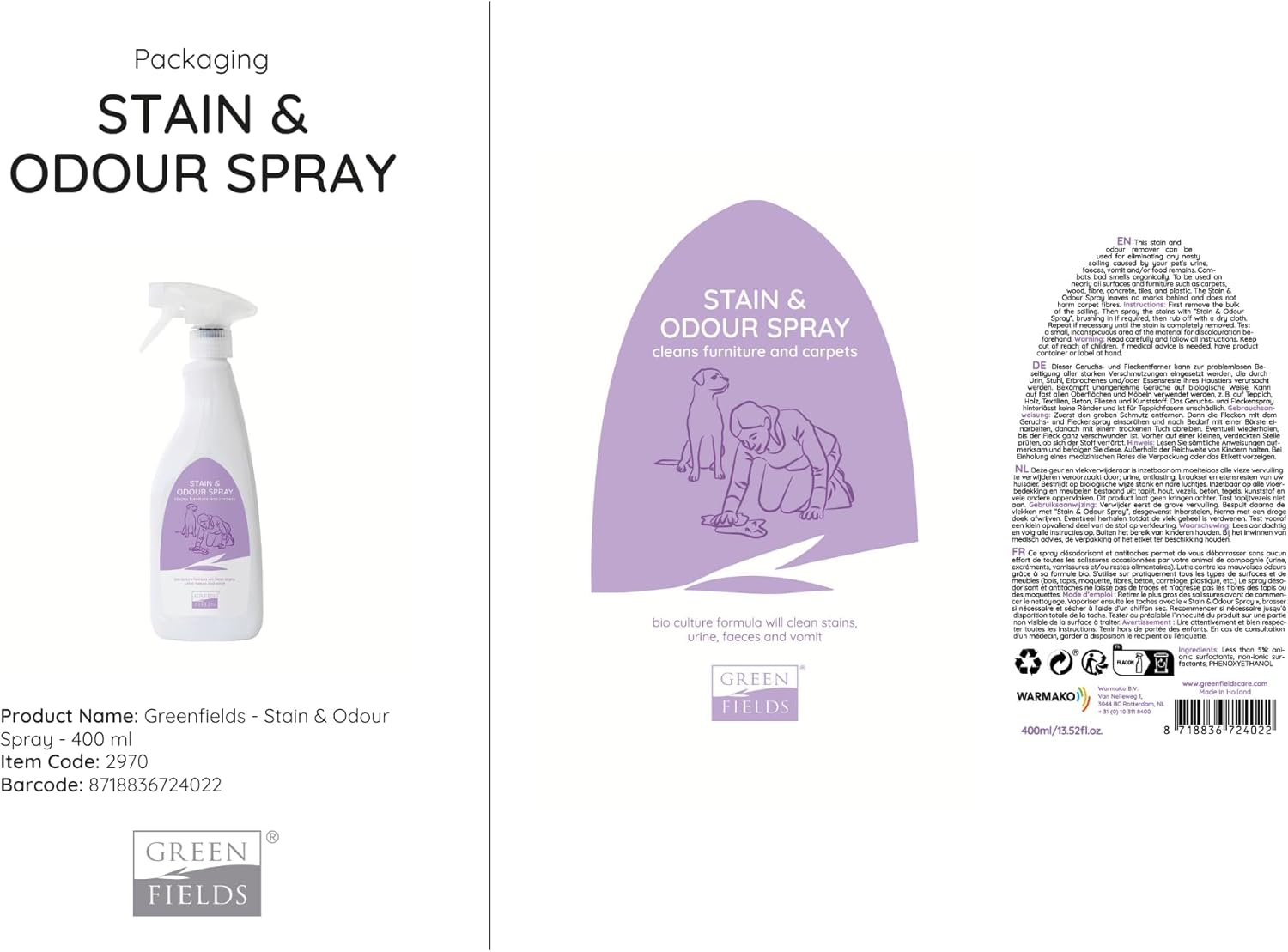 Greenfields Ields 2970 Stain Cleaner 400 ml