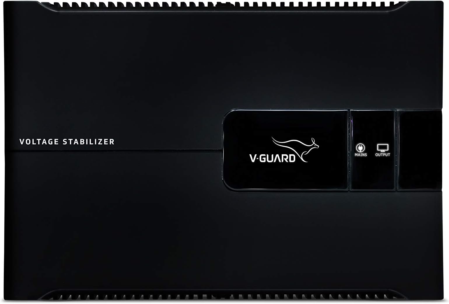 V-Guard Voltino Grand TV Stabilizer | Applicable for Smart TVs up to 203 cm (80)+Set Top Box,Home Theatre/Gaming Console | 4 Ampere Capacity | Graphical LED Display | Black