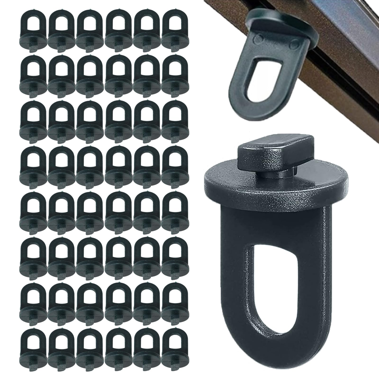 50 PCS Green House Twist Clips Greenhouse Accessories UK Greenhouse Clips for Inside Greenhouses for Hanging Anchors from Glazing bar Channels or Insulation Clips