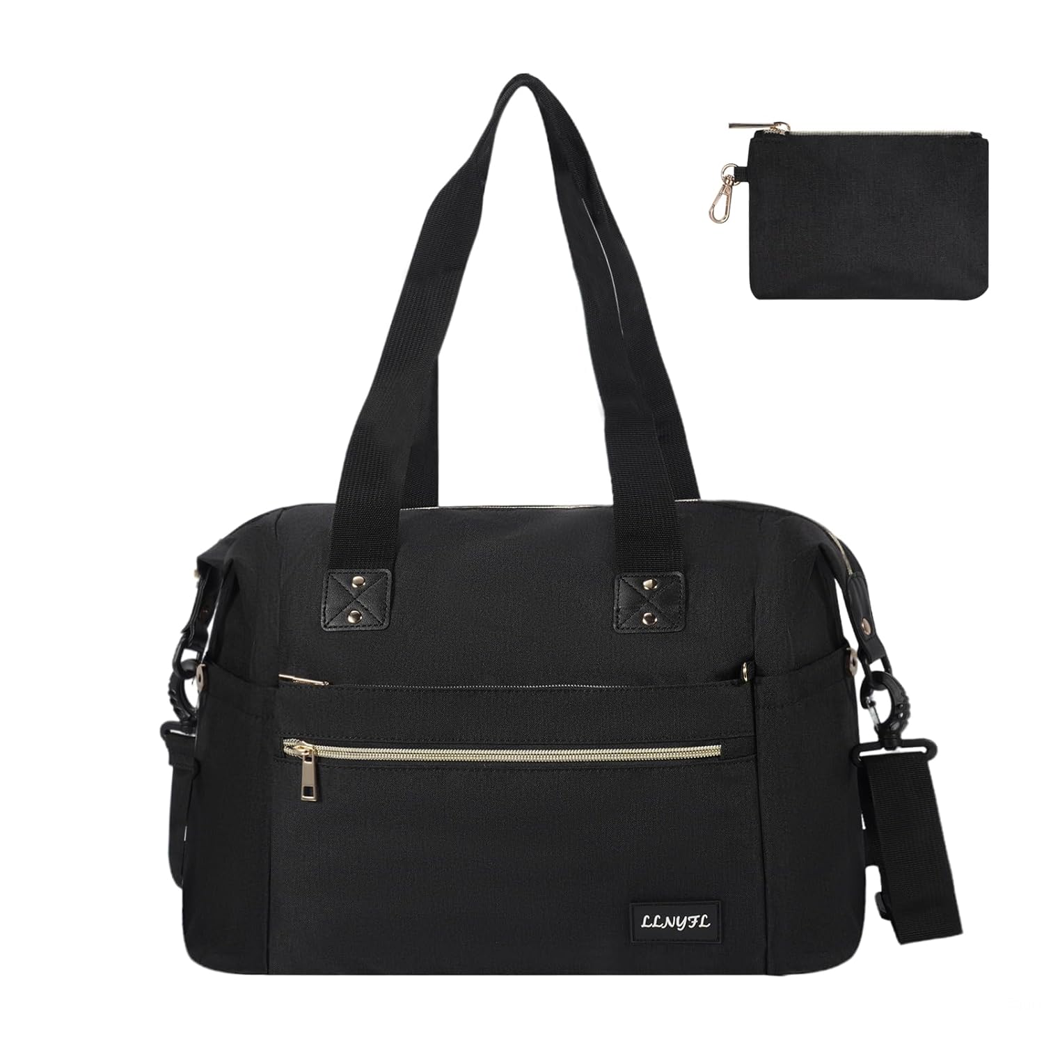 Diaper Tote Bag – Large Capacity waterproof Baby Bag with Pacifier Case, Hospital Delivery & Travel Mom Handbag (Black) Diaper Tote Bag – Large Capacity waterproof Baby Bag with Pacifier Case, Hospital Delivery & Travel Mom Handbag (Black)