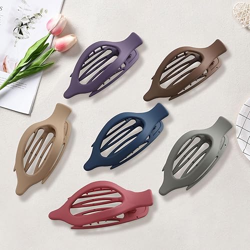 Miniatura 92 de Pinzas para el cabello French Concord, 6 pinzas para el cabello planas deslizantes laterales para volumen, agarre fuerte, agarre antideslizante