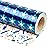 WRAPAHOLIC Reversible Hanukkah Wrapping Paper - Mini Roll - 17 Inch x 33 Feet - the Star of David and Candles Chanukah Wrapping Paper Perfect for Hanukkah, Chanukah, Holiday
