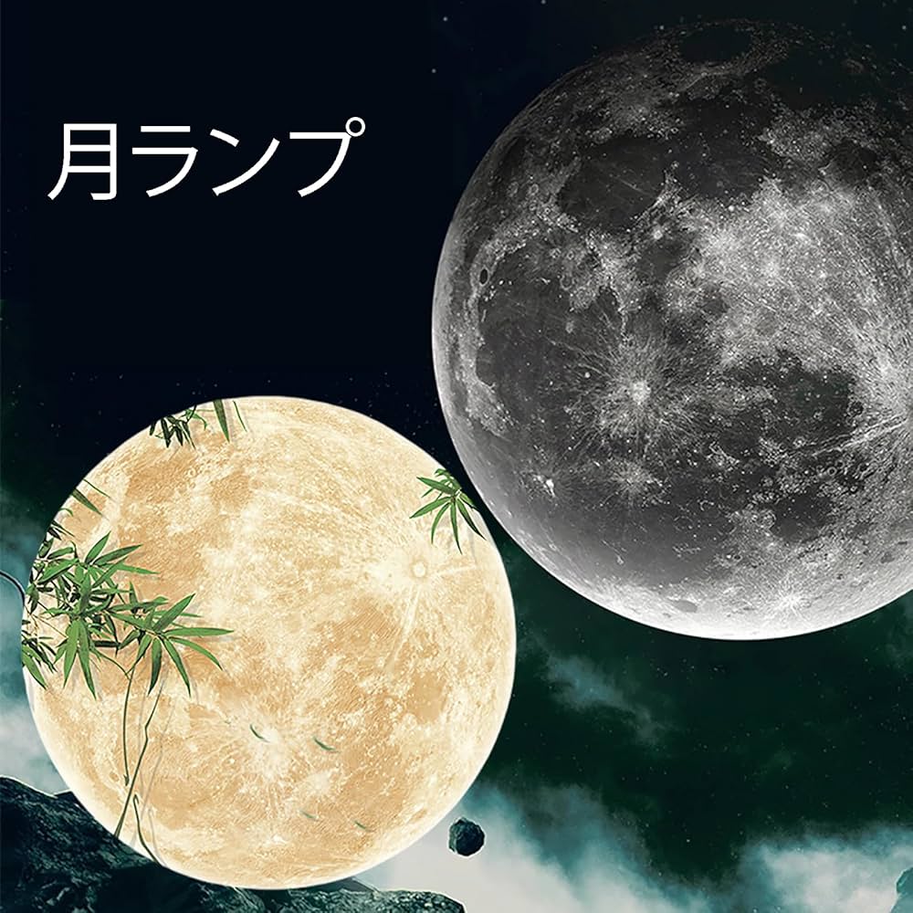 Amazon.co.jp: 3Dムーン ライト月光ムーンランプ ムーンウォール