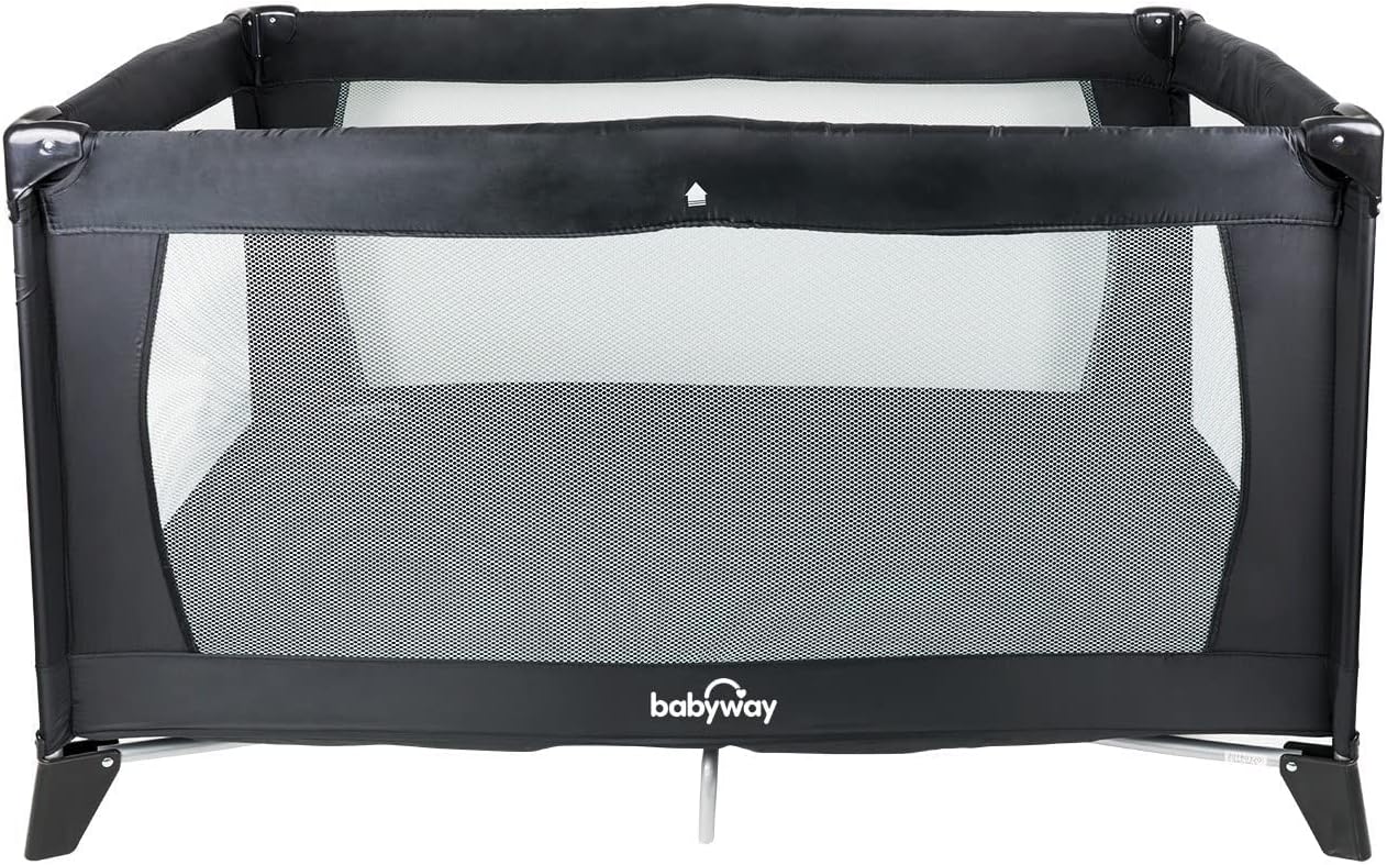 Babyway Travel Cot + Playpen with Mattress and Carry Bag Amazon.co.uk