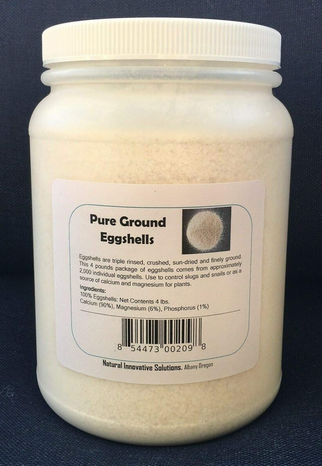 4 Pounds - Pure Egg Shells - Finely Ground