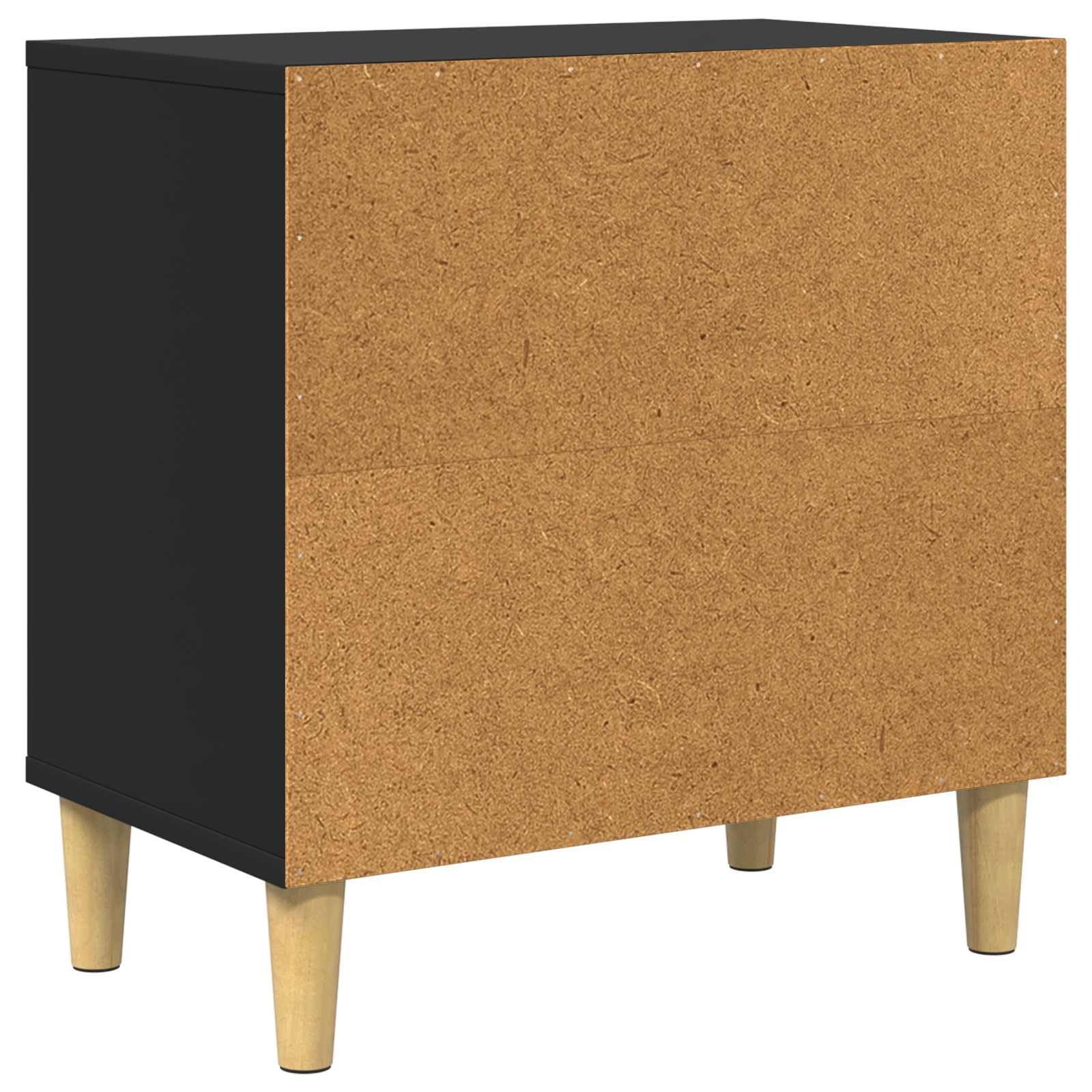 Katzenhaus Indoor 51 x 30 x 52 cm Katzenhöhle Schwarz | Stabile Katzenhöhle aus Holzwerkstoff für das Wohnzimmer - moderner Rückzugsort und Katzenmöbel für drinnen.