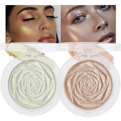 evpct Blonde Gold & Champagne Gold Face Highlighter Makeup