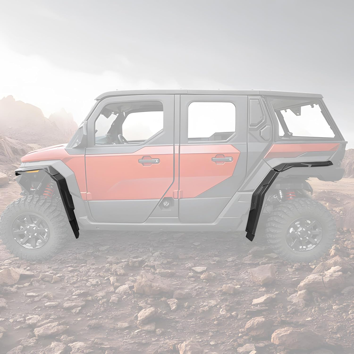 KEMIMOTO Fender Flares and Door Inside Pockets Compatible with Polaris Xpedition XP 5/ADV 5 Northstar 2024+