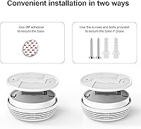 Vista 8 de Fire Alarms Smoke Detectors, Photoelectric Sensor Smoke Alarm Battery Operated, Fire Alarm with Test Button & Low Battery Signal, LED Warning Light