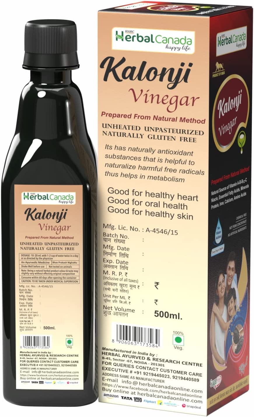 CROW Herbal Canada Kalonji Ocet || Kalonji ka Sirka || 500 ml