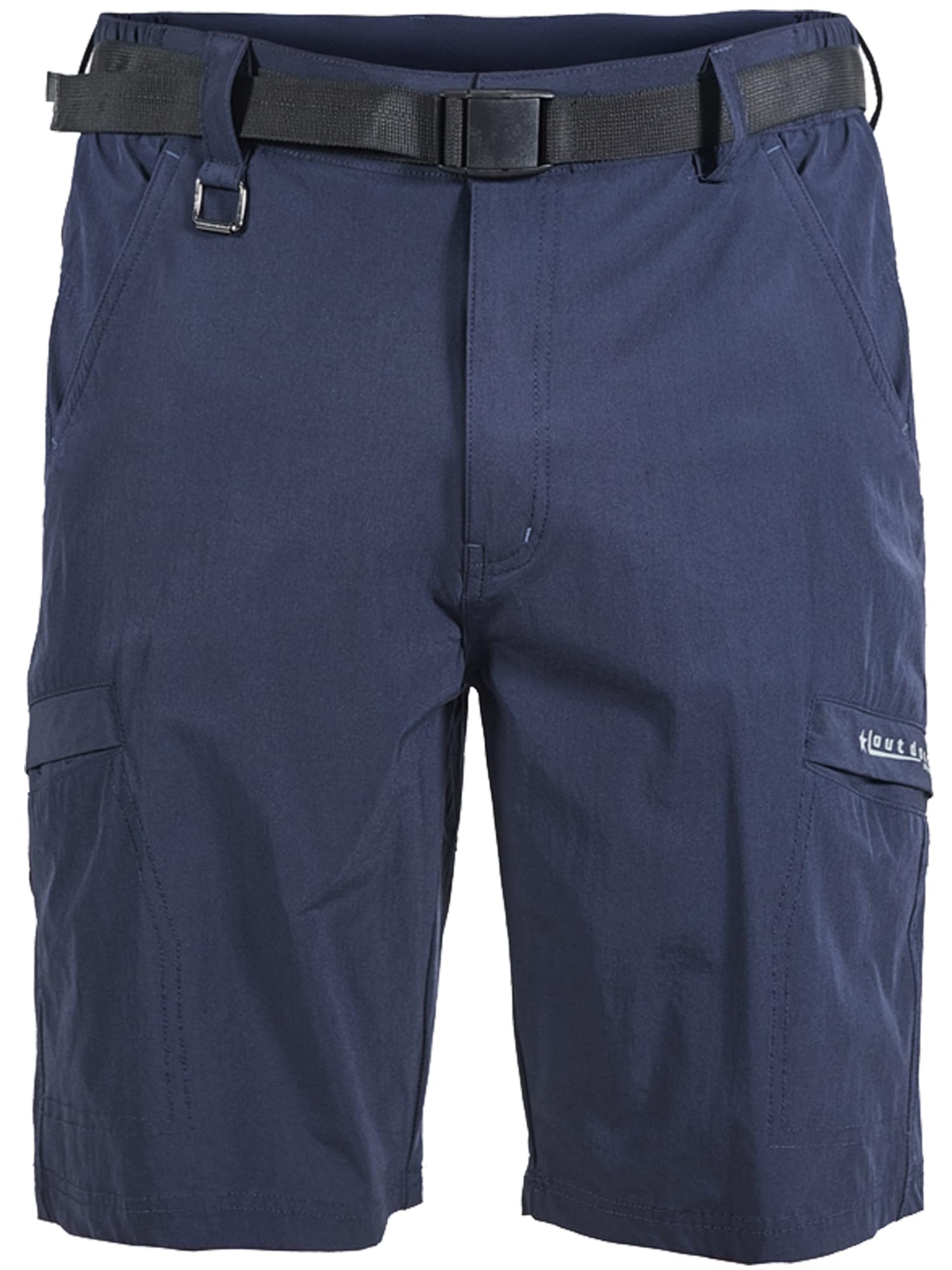 33,000ft Pantalon cargo court pour femme, short cargo Bermuda élastique, léger, short d'été UPF50+ pour la randonnée, le camping, les voyages, bleu foncé, 34
