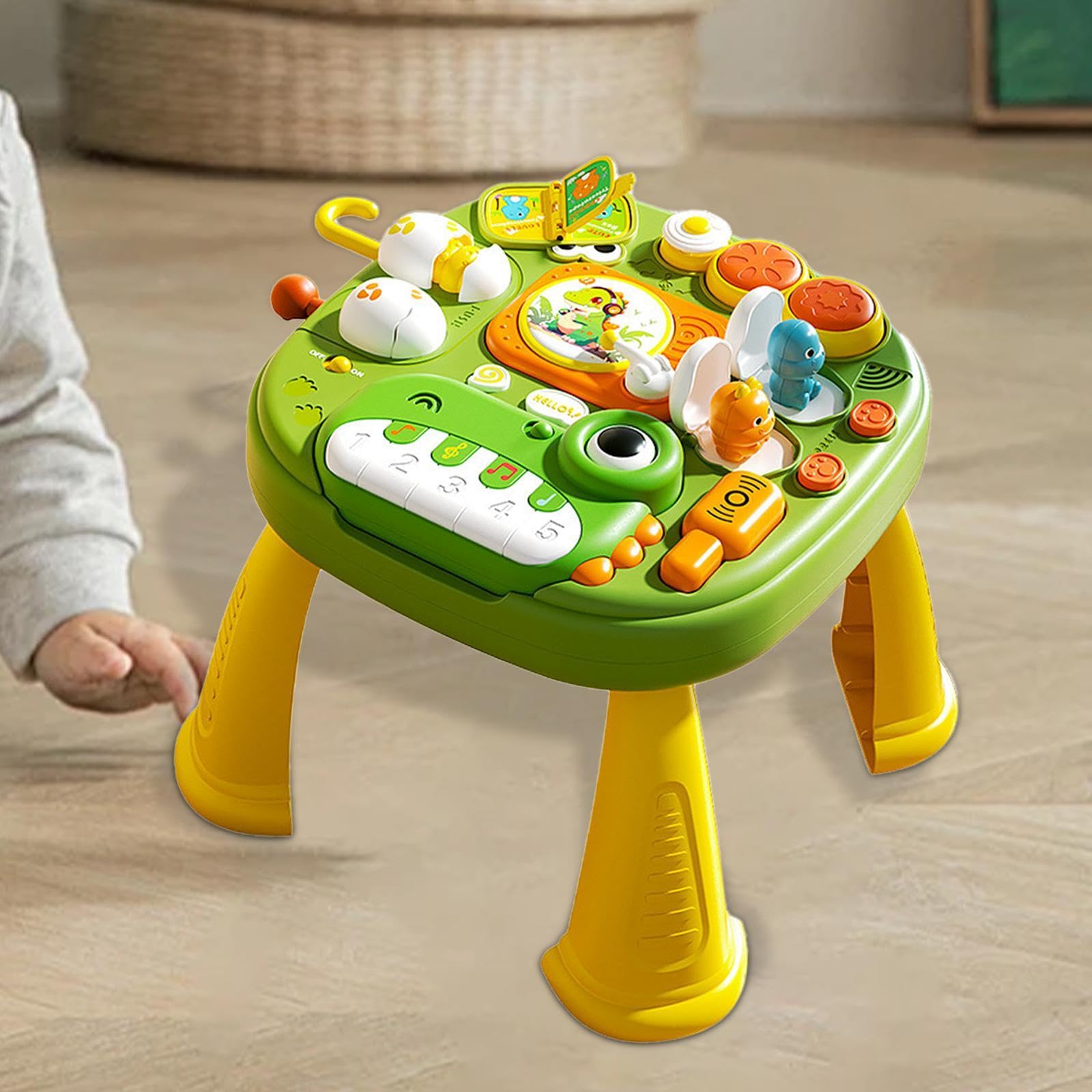 Mesa de Actividades para Bebés, Juguete Sensorial con Sonido Y Música.