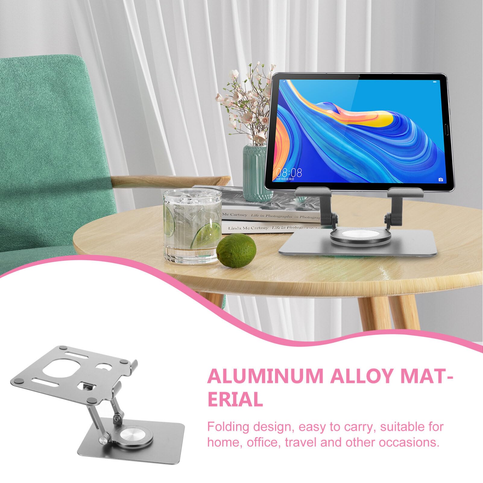 Gatuida Supporto da Tavolo in Alluminio per Tablet Supporto Regolabile da Scrivania