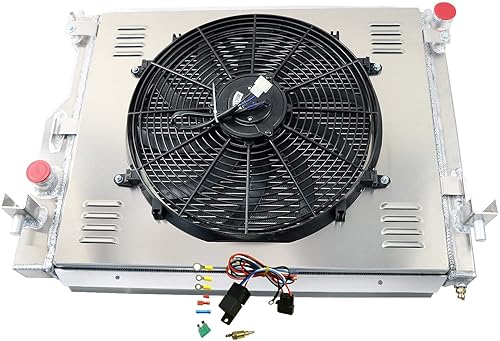 Vista 11 de Radiador de aluminio para 2005-2014 Ford Mustang GT/Base 4.6L V8 Radiador de gas para Ford Mustang Shelby/Bullitt radiadores de 4 filas 2006 2007