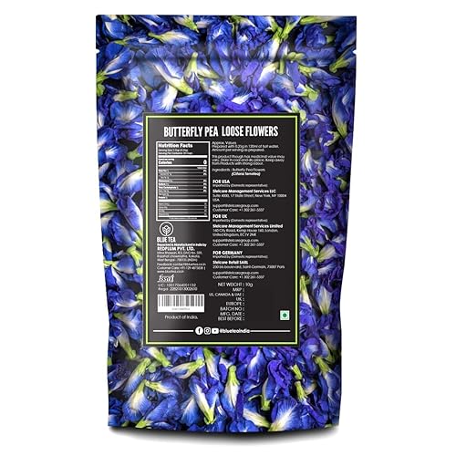 Miniatura 13 de BLUE TEA - Té de flores de guisante mariposa - 2.11 onzas (más de 150 tazas) Rico en antioxidantes Sin químicos - Té de hierbas - Sin cafeína