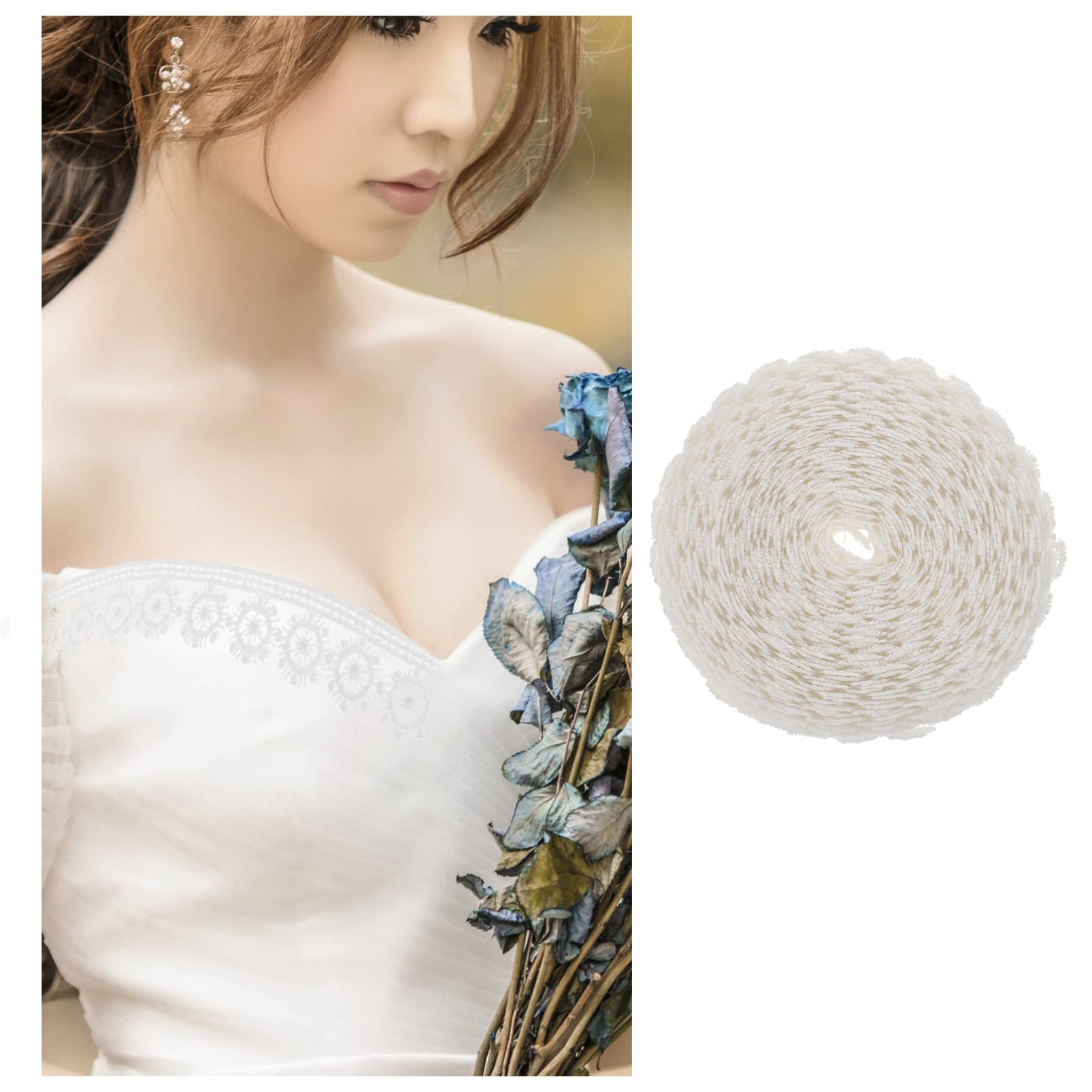 Operitacx 4rollos Encaje Decorativo De Cinta De De Para Decoración De Bodas y Manualidades Material Para Ropa y Accesorios