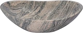 12 Olive Green Bathroom Ideas for Earthy Calm Natural Warmth 21 Eden Bath Canoe Shaped Vessel Sink, Polished Juparana Granite - Stylish ...