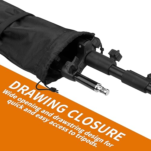 Miniatura 5 de Funda de transporte para soportes de luz de fondo, bolsa de almacenamiento de trípode de nailon resistente de 36 pulgadas con correa para el hombro,