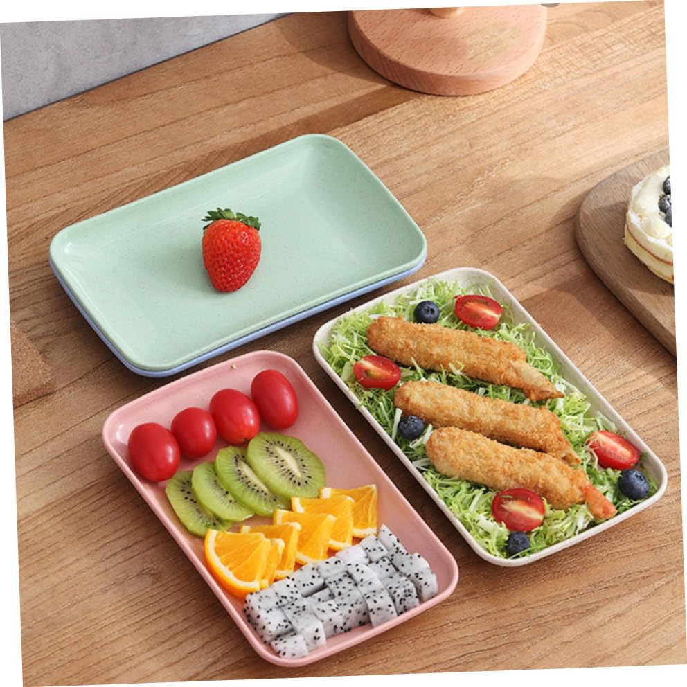 Set de 4 platos rectangulares para sushi miniatura 5