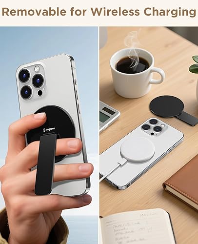 Miniatura 9 de Magtame Soporte Magnético para Teléfono con Grip para Magsafe, Soporte Ultradelgado de Presión con Fuerte Soporte Magnético, Ajustable 140 para