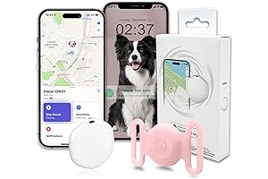 Mini GPS Tracker for Cats and Dogs, Pet Tracker IPX8 Waterproof No...