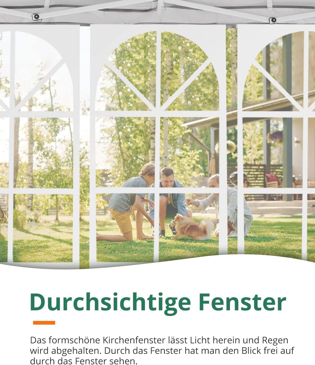 Quictent Pavillon 3x3m Faltpavillon mit 4 Seitenteilen, Wasserdicht Gartenpavillon mit Rolltasche,Partyzelt Gartenzelt für Fest und Flohmarkt, Beige