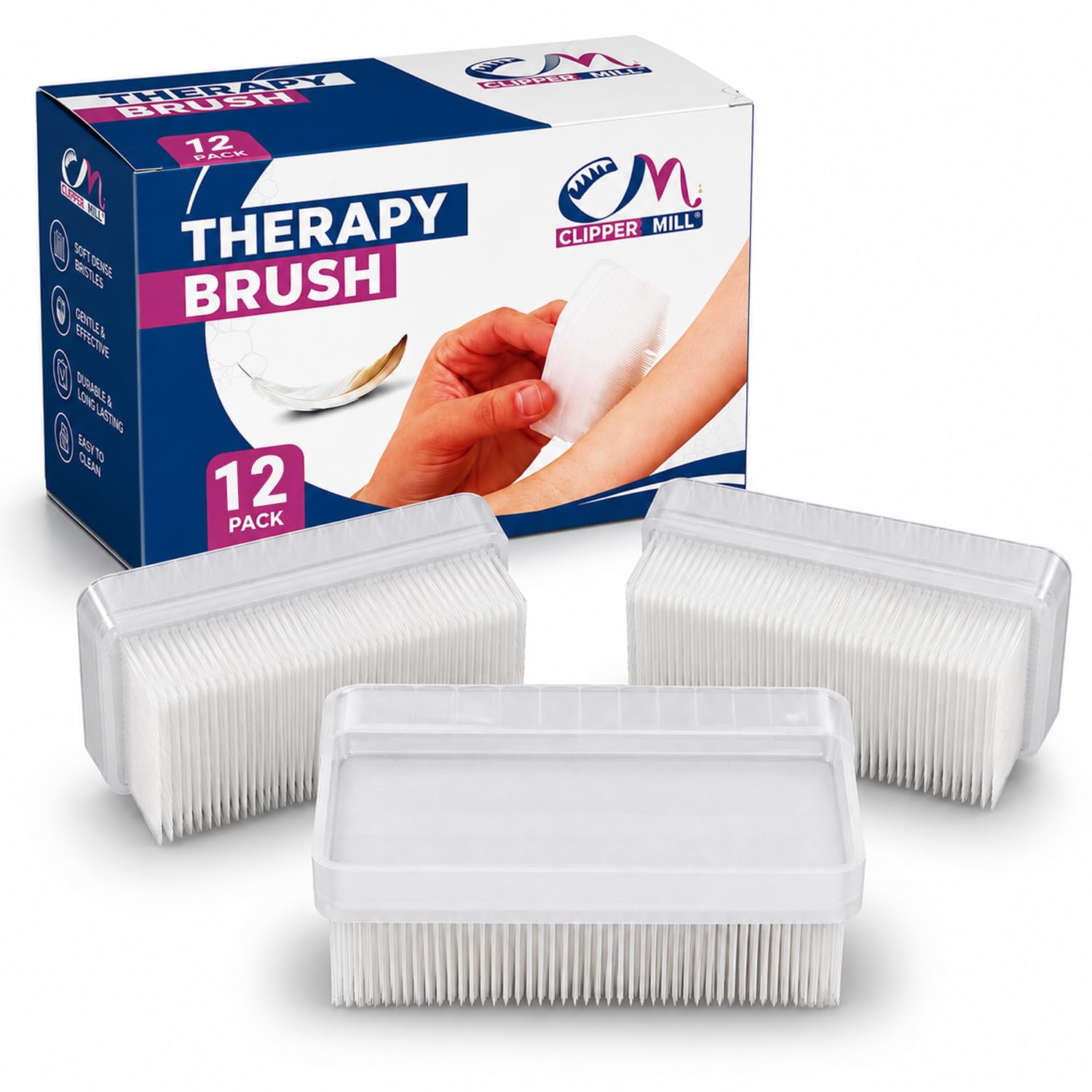 Wilbarger Method Therapy Sensory Therapressure Brush Blue/Pink/YLW 3PK — Amazon image 7