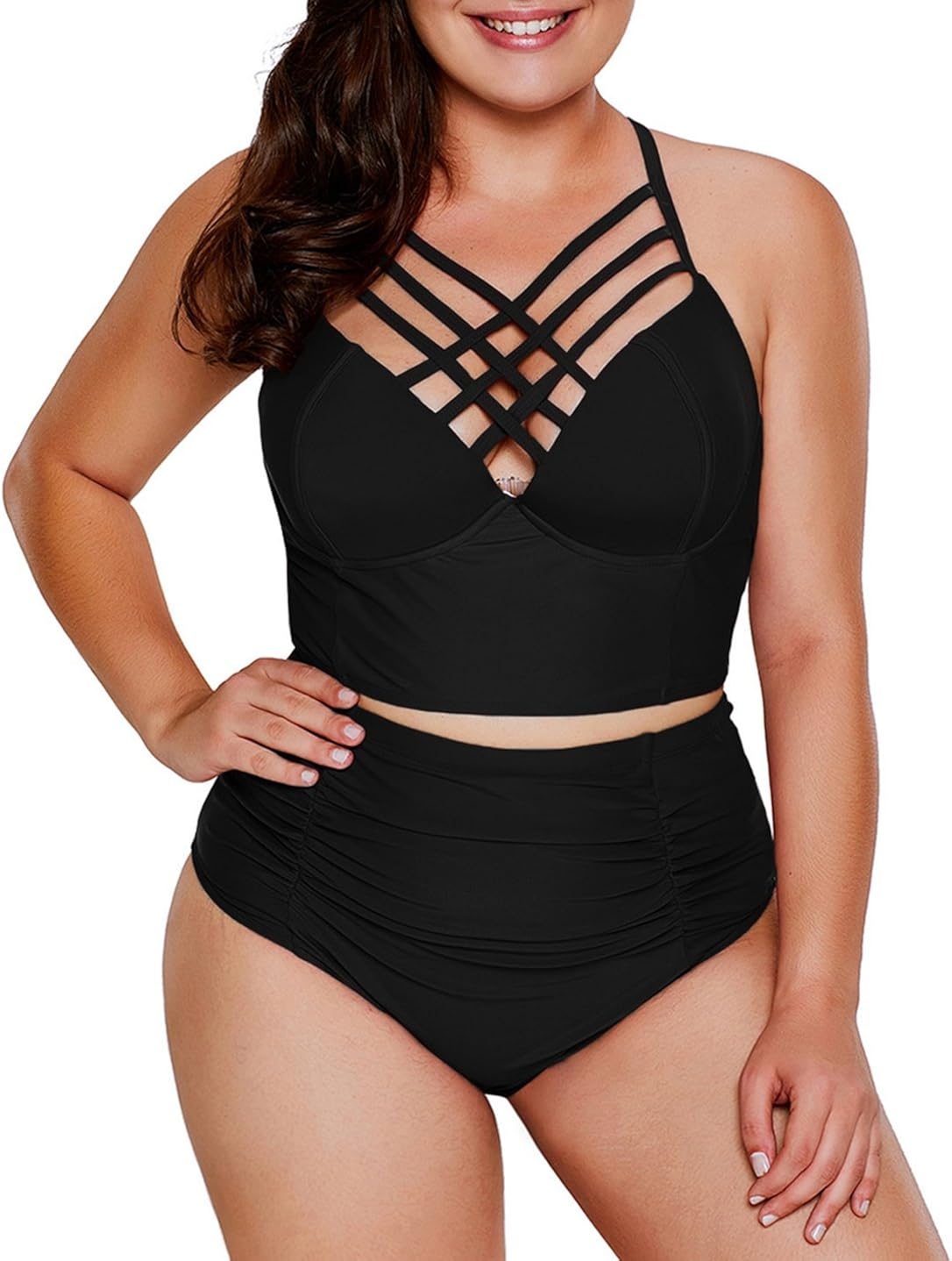 Plus size swimwear 2 piece Clearance