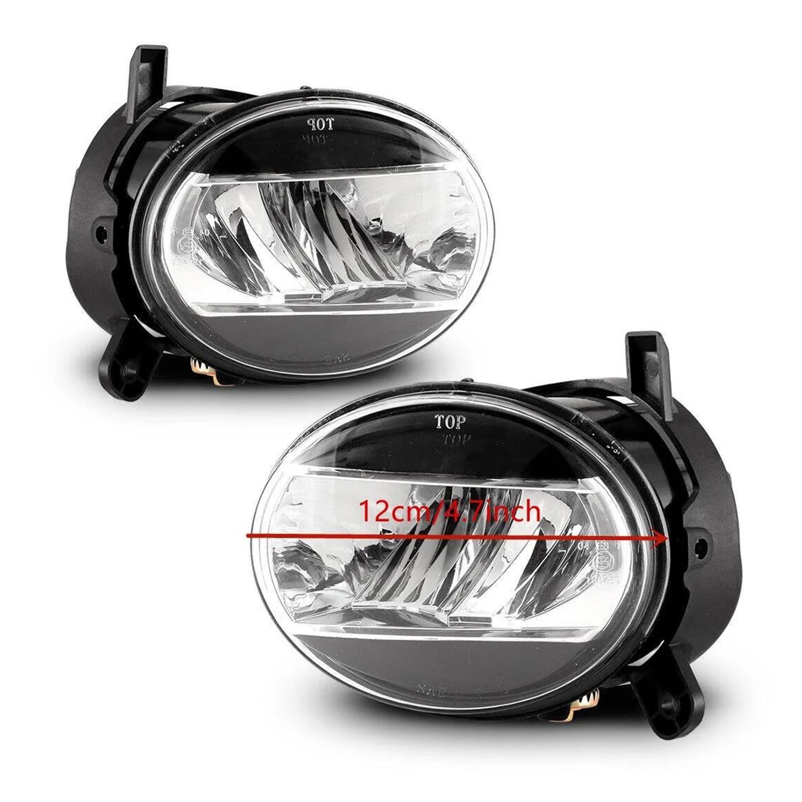 Faros Antiniebla Para A4 Q5 A6 2014 A4 ALLROAD Q5 S4 S6 SQ5 2009-2012 Conjunto Par Luces LED Parachoques Delantero Con Lentes Transparentes Luces Antiniebla Del Coche