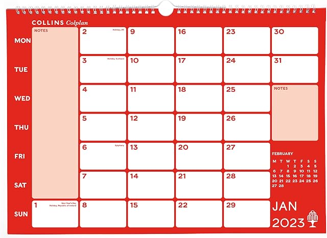 Collins Colplan A3 Memo Calendar CMC 2023