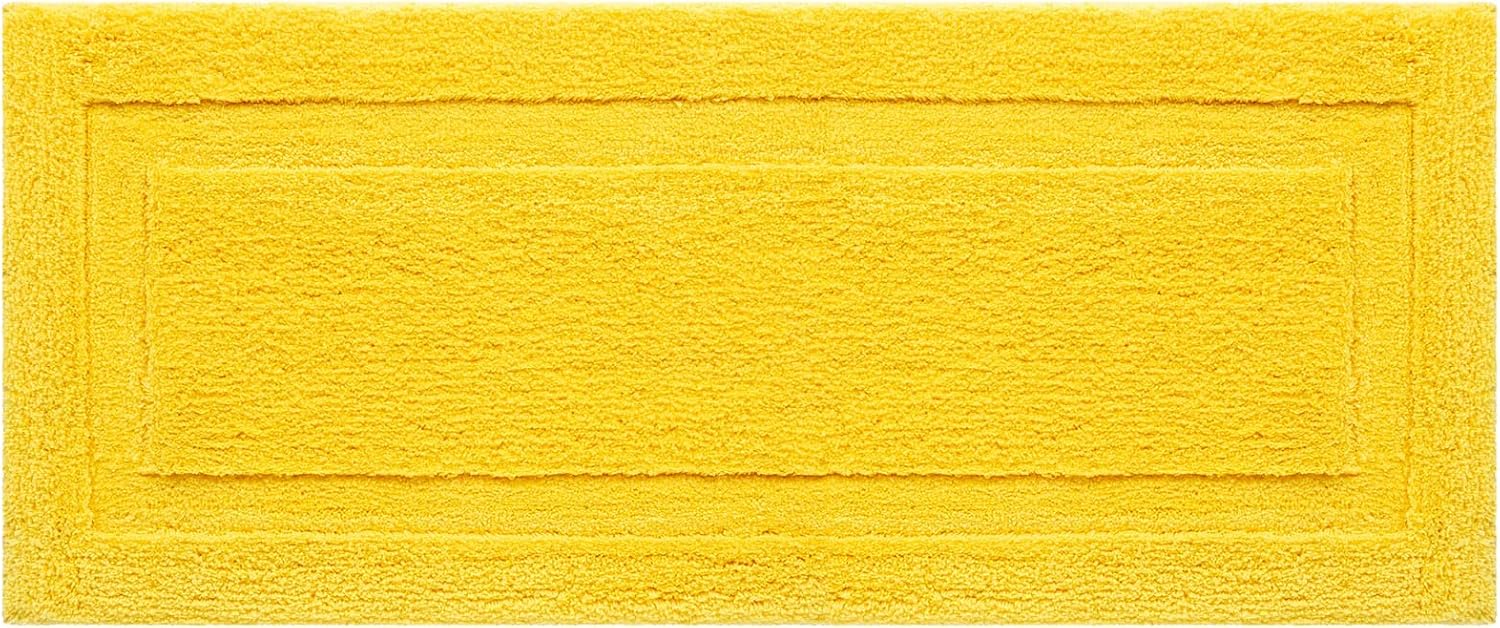 SHACOS Super Soft Bathroom Runner Rugs 20"x47" Non Slip Bath Rug Runners Microfiber Absorbent Long Bathroom Mats Long Bath Rug Machine Washable (20"x47", Yellow)