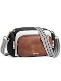 Crossbody Bags for Women Vegan Leather Purse Multi Pocket Camera Bag with Adjustable Shoulder Strap