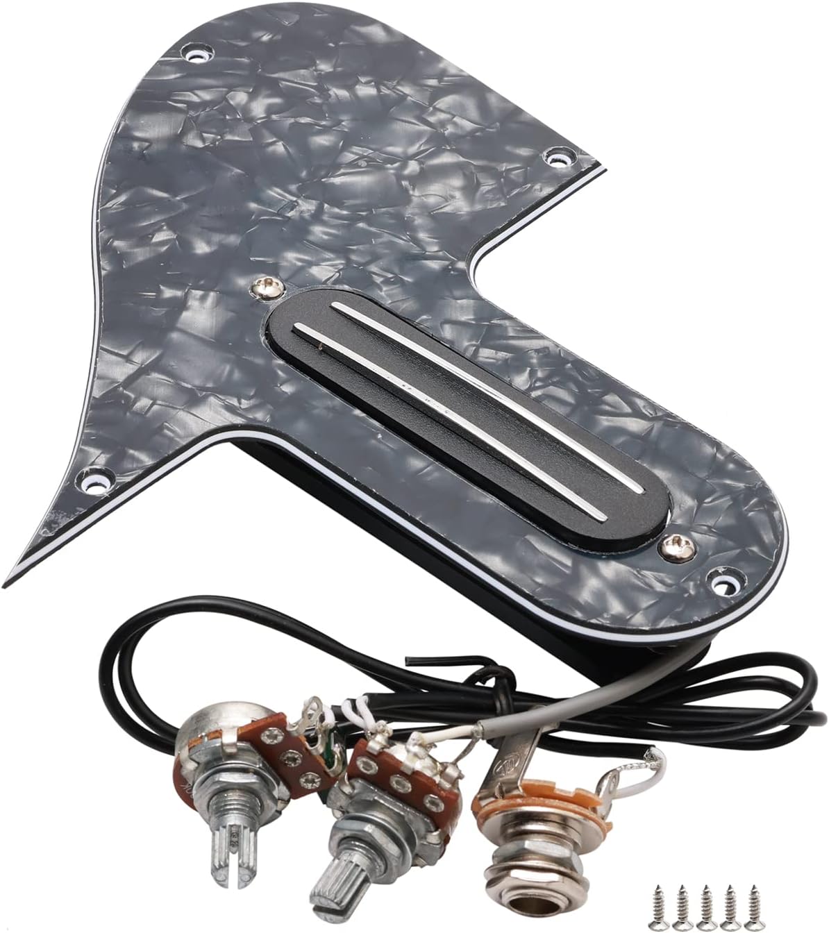 Swhmc Mandolin Pickguard Plate with Single Coil Pickups 3