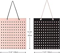 Vista 5 de PMCMAXI - Organizador de 2 dijes para zapatos, soporte de exhibición colgante, organizador de decoración de zapatos montado en la pared