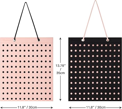 Miniatura 5 de PMCMAXI - Organizador de 2 dijes para zapatos, soporte de exhibición colgante, organizador de decoración de zapatos montado en la pared, (no incluye