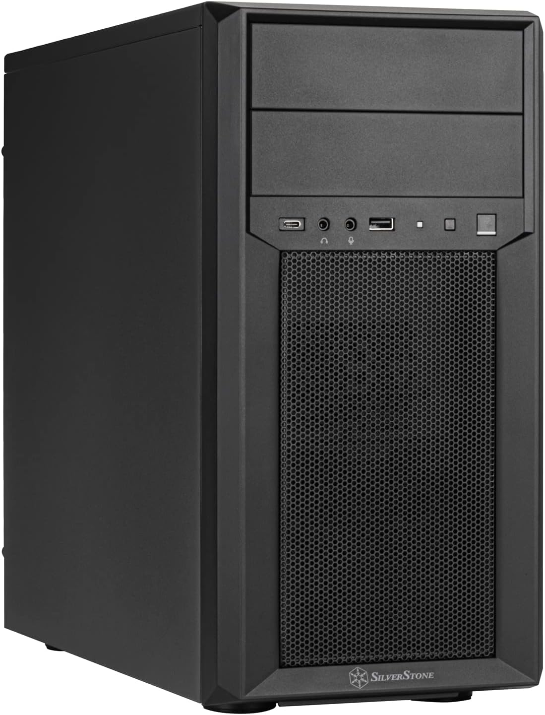 Technology FARA 313 Compact Micro-ATX Tower Chassis with Excellent Drive Compatibility and Type-C Port, SST-FA313-B-C
