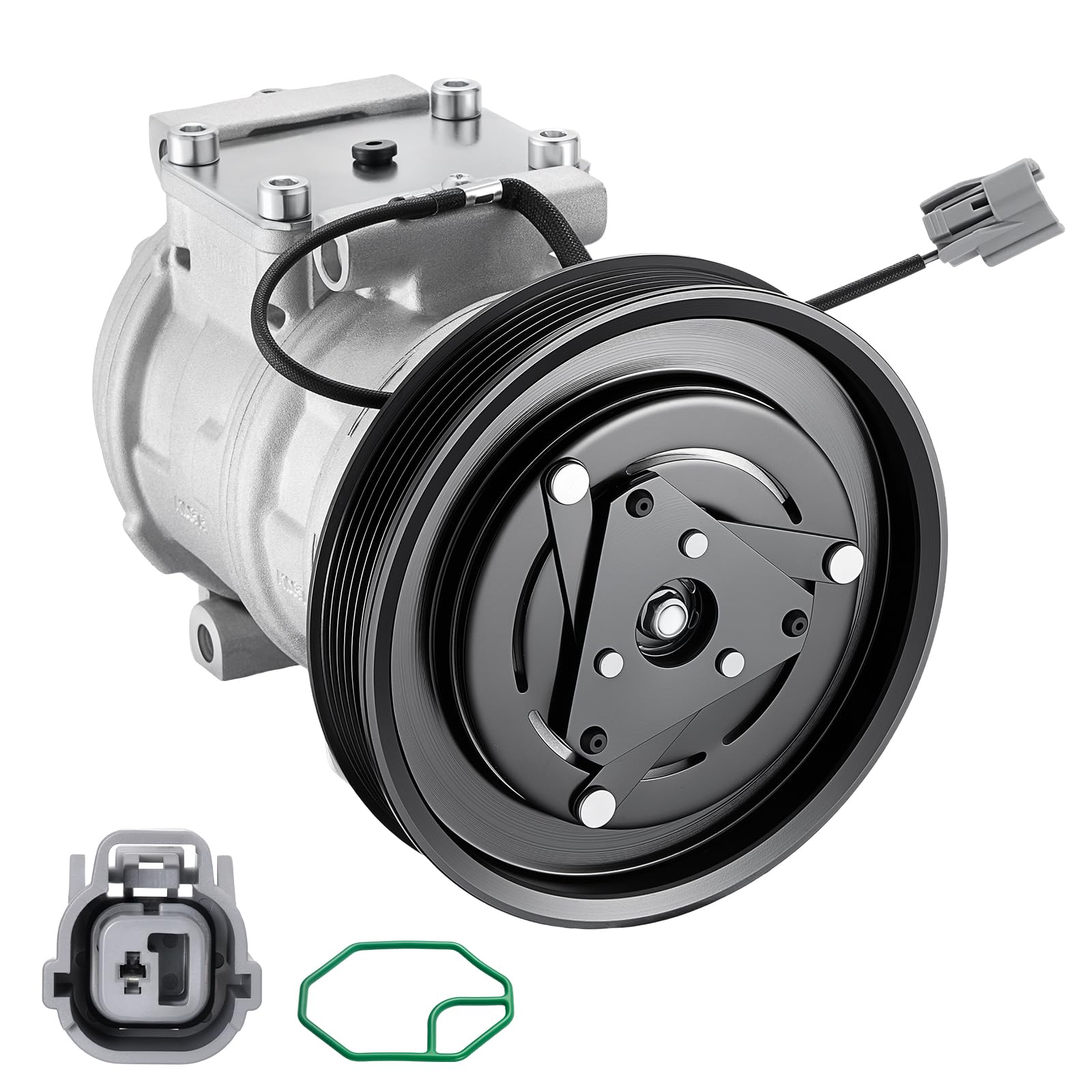 BDFHYK 98361 AC Compressor with Clutch Compatible with Acura CL 1998 1999 2.3L l4, Compatible with Honda Accord 1998 1999 2000 2001 2002 2.3L l4 &amp; 3.0L V6, Gas, Replaces 97361, 638819