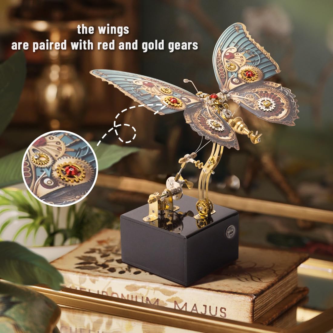 3D Metall Puzzle Modellbausatz Erwachsene, DIY 3D Puzzle Metall Schmetterling, Metall 3D Puzzle Model Kit Desktop Spielzeug Geschenke - 300 Teile