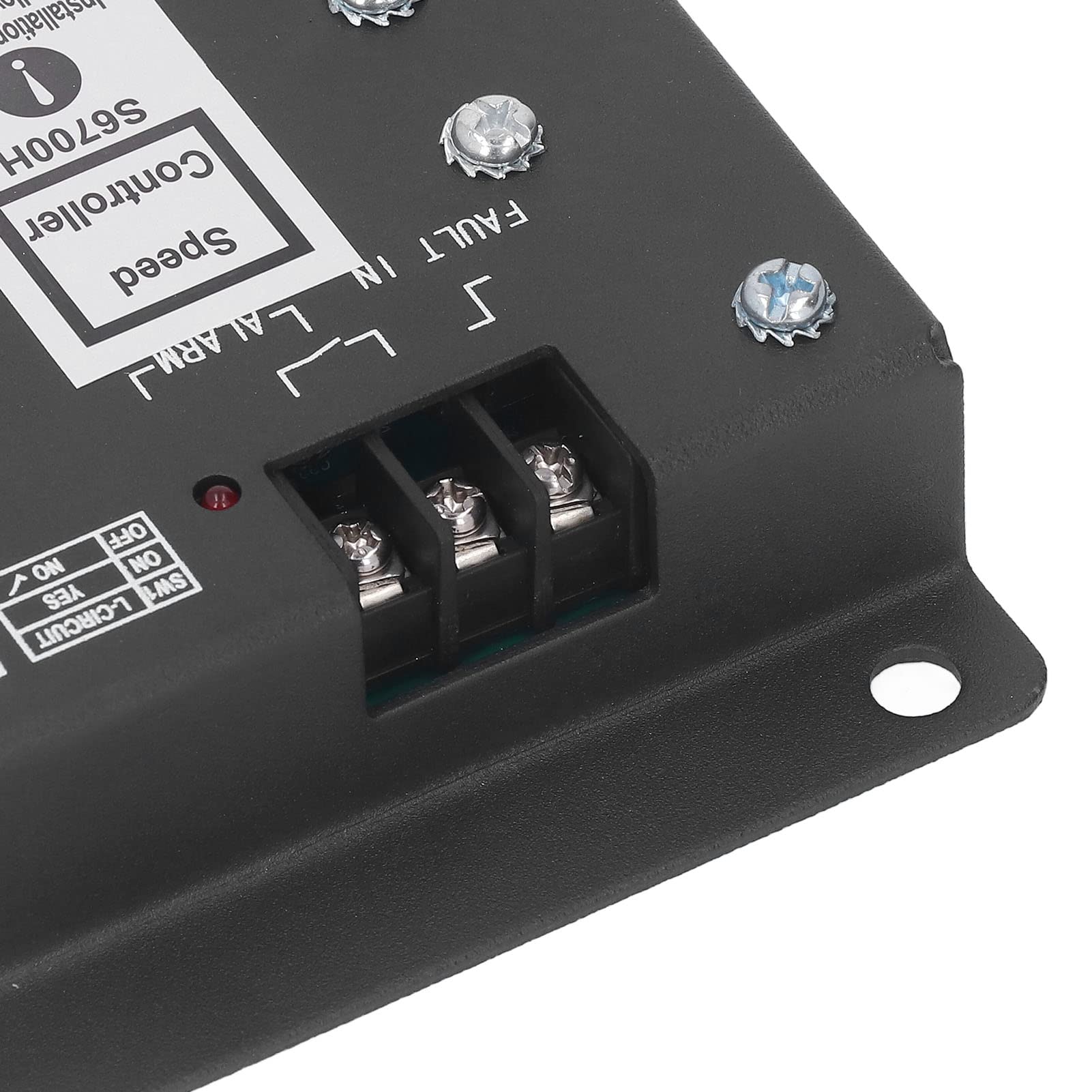 Wakects Regolatore Elettronico di velocità del Generatore, Regolatore di velocità del Generatore ABS 24 V CC, Controllo Ad Anello Chiuso Risposta Rapida Uscita 10 A da 14 A 176 ° F per Utenti di