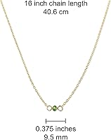 Vista 221 de Gargantilla de piedra natal – Regalo de cumpleaños, regalo para niña, mujer, amiga, hija, esposa, mamá, ella, joyas de piedras preciosas para uso