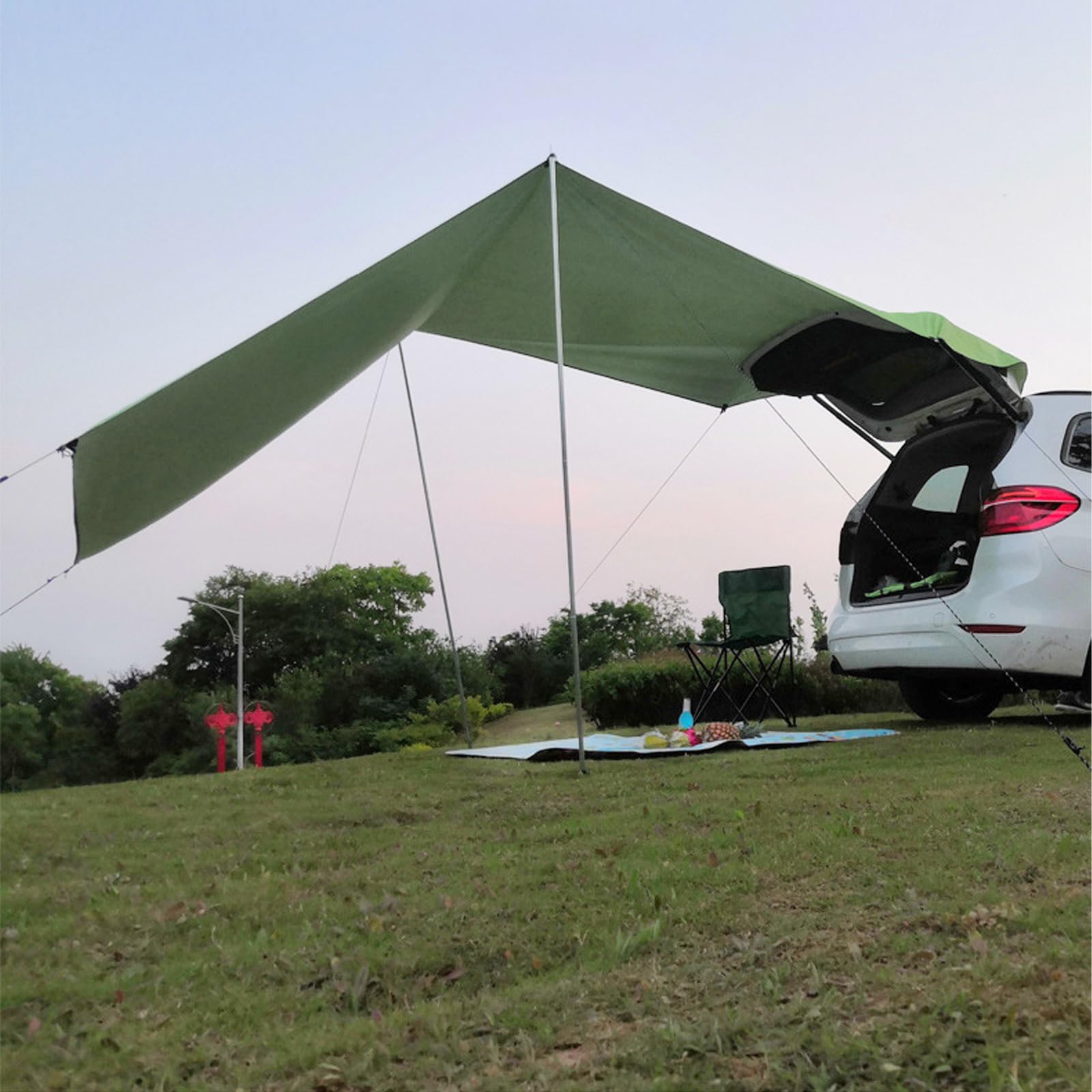 Voiture Tente de Hayon 440x200cm, Paroi Avant et Latérales pour Motorhome, Bus, Caravane