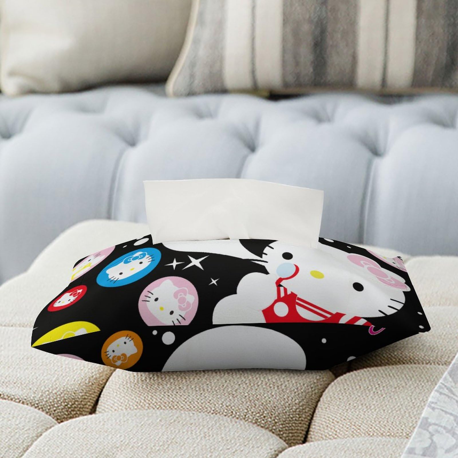 Amazon｜ハローキティ ティッシュケース おしゃれ ソフトパック用 PU