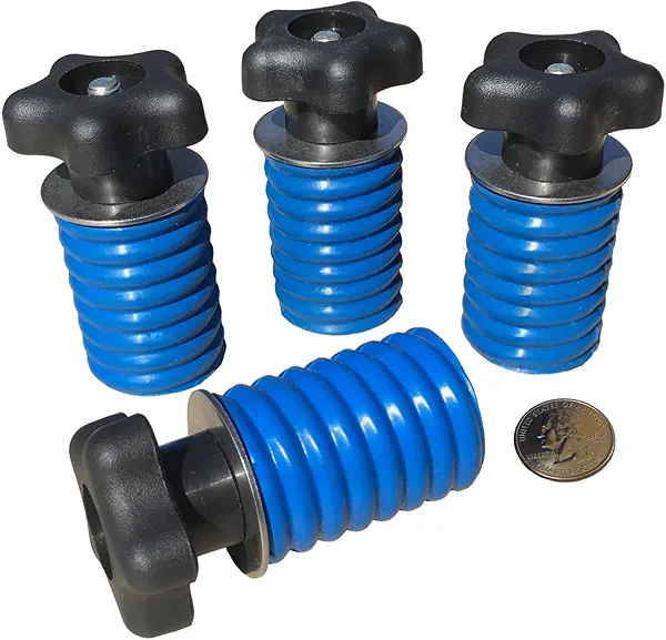 GripPRO ATV Anchors Fits Polaris Ranger Lock & Ride Tie Down System - Set of 4 Knob-Style Bed Anchors for Cargo, Toolbox & Gear - ATV Accessories for Ranger 1000 XP, 570, Crew, General - NOT RZR