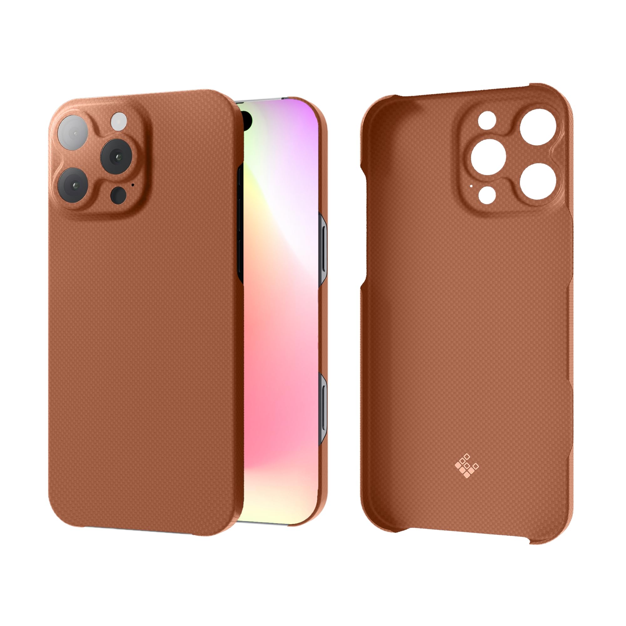 Latercase | Compatible with iPhone 16 Pro | Coffee | Durable iPhone 16 Pro Phone Case | 0.6mm Thin Aramid Fiber, 10 Grams, Precision Lasercut, Full