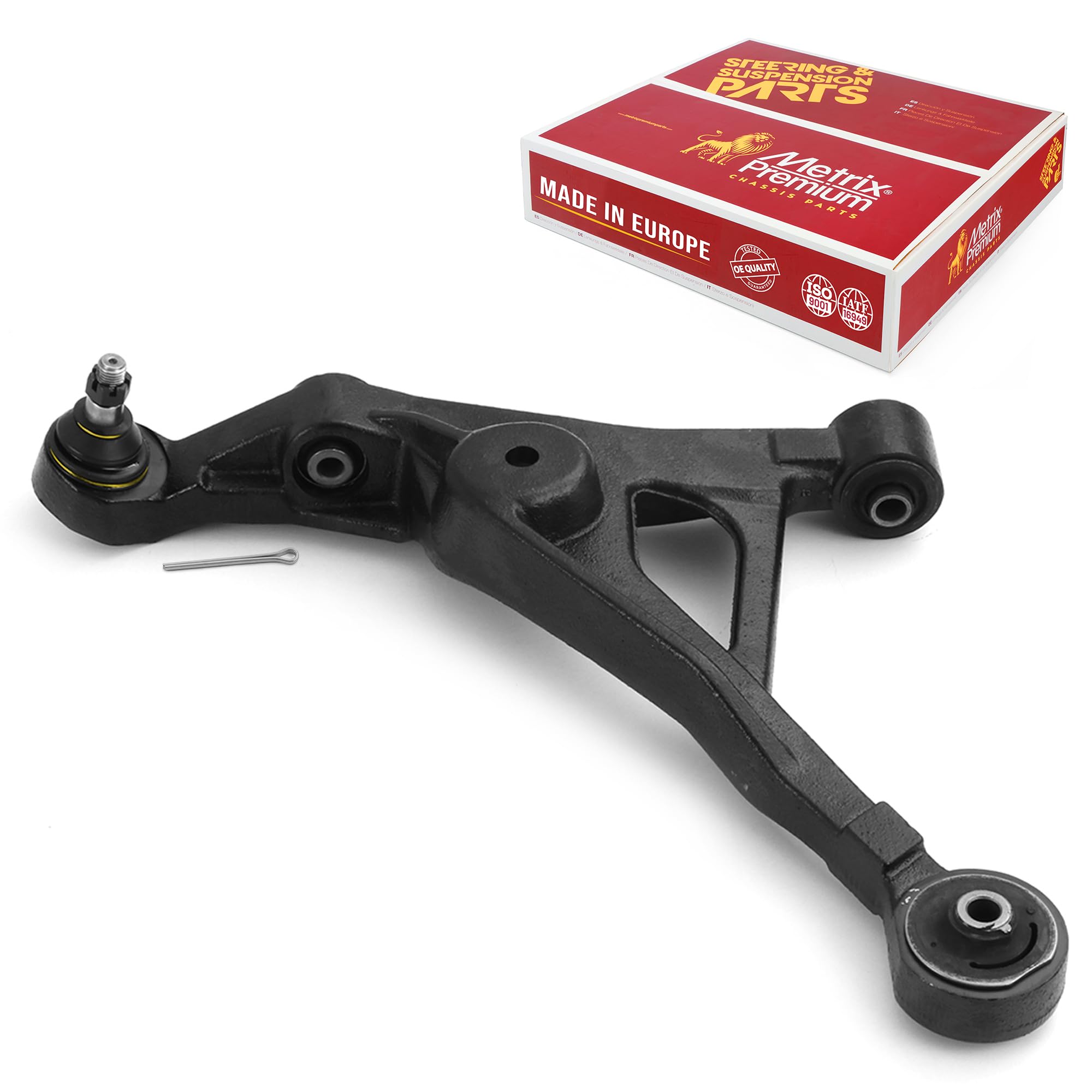Metrix Premium Chassis Parts - Front Left Lower Control Arm w Ball Joint & Bushing Assembly Fits 01-06 Chrysler Cirrus, 01-06 Sebring, 95-06 Dodge Stratus, 96-00 Plymouth Breeze RK7425 Made in Europe