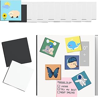 ミニ磁気キャンバスパネル スモール スクエア フラットキャンバスボード マグネットバックアートクラフトギフトセット まとめ買い トゥイーン ガールズ 絵画&クラフト新学期用品用 小さな薄いキャンバス (3インチ、正方形)
