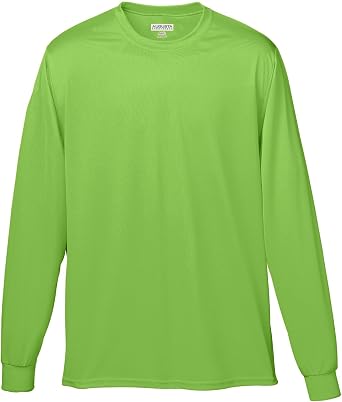 Augusta Sportswear Wicking Long Sleeve Sun Protection Athletic Shirt for Running, Hiking, Fishing, and Outdoor Activities